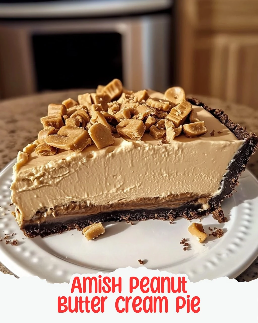 Amish Peanut Butter Cream Pie