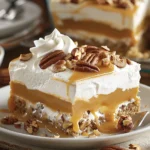 Indulge in Butterscotch Lush Cake - A Creamy Delight finished dish