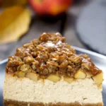 Indulge in Caramel Apple Cheesecake Today finished dish
