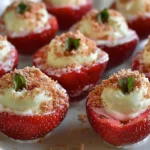 Indulge in Cheesecake Deviled Strawberries Today finished dish