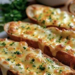 Indulge in Cheesy Confit Garlic Bread Today finished dish