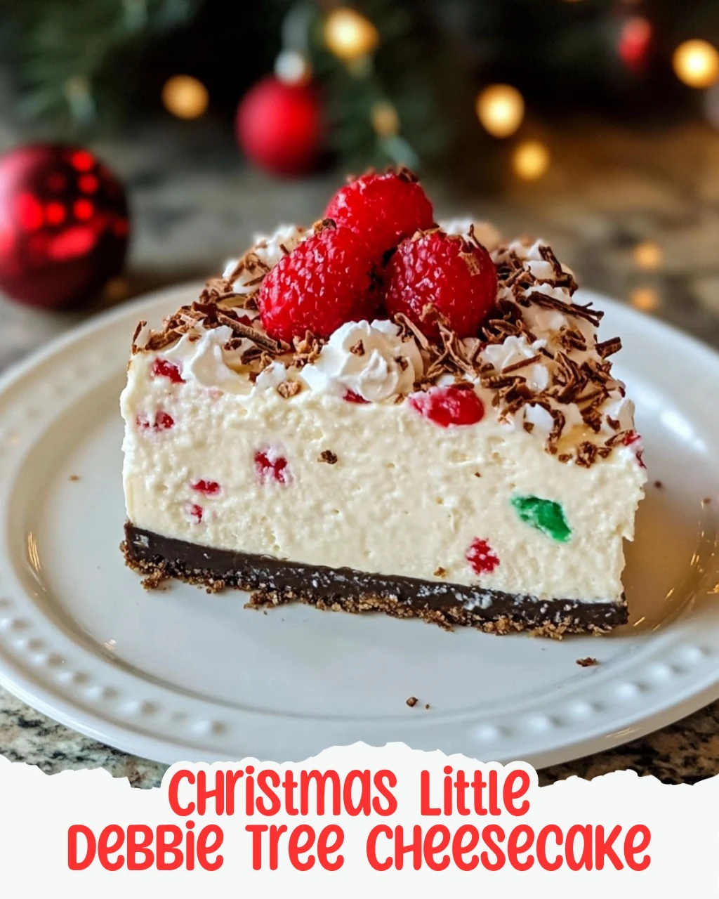 Indulge in Christmas Little Debbie Tree Cheesecake