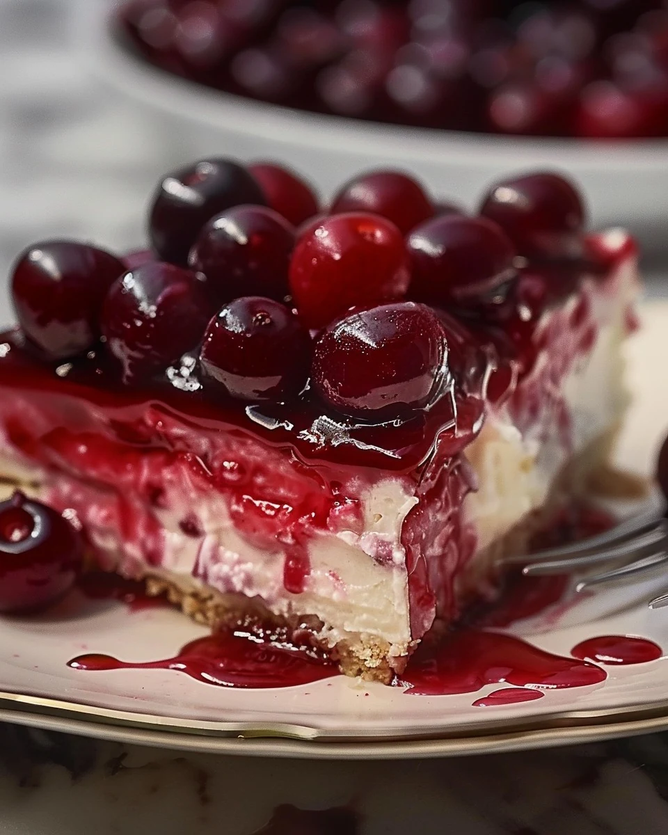Indulge in Classic Cherry Delight – No-Bake Recipe finished dish