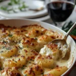 Indulge in Classic Potato Gratin - A Comforting Delight finished dish