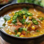 Indulge in Crab Sweet Corn Jalapenos Soup Today finished dish
