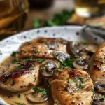 Indulge in Creamy Chicken Marsala Tonight finished dish