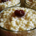 Indulge in Creamy Custard-Style Rice Pudding Today finished dish