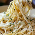 Indulge in Creamy Three-Cheese Spaghetti Today finished dish