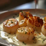 Indulge in Creamy Tuscan Garlic Scallops Tonight finished dish