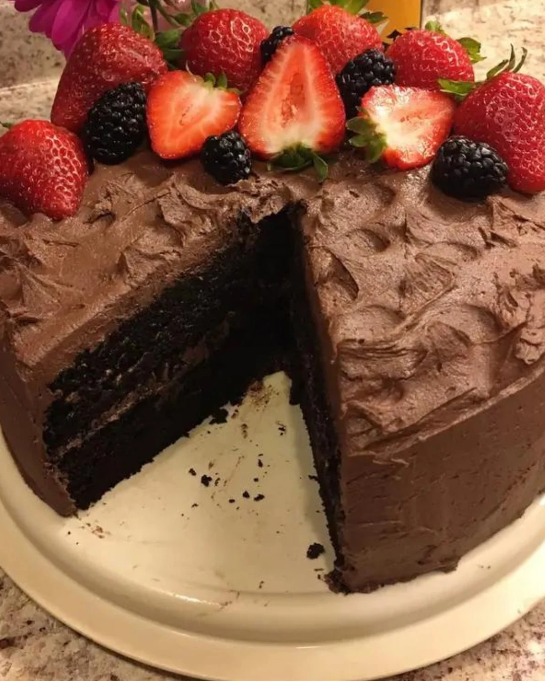 Indulge in Decadent Chocolate Milk Cake Recipe finished dish
