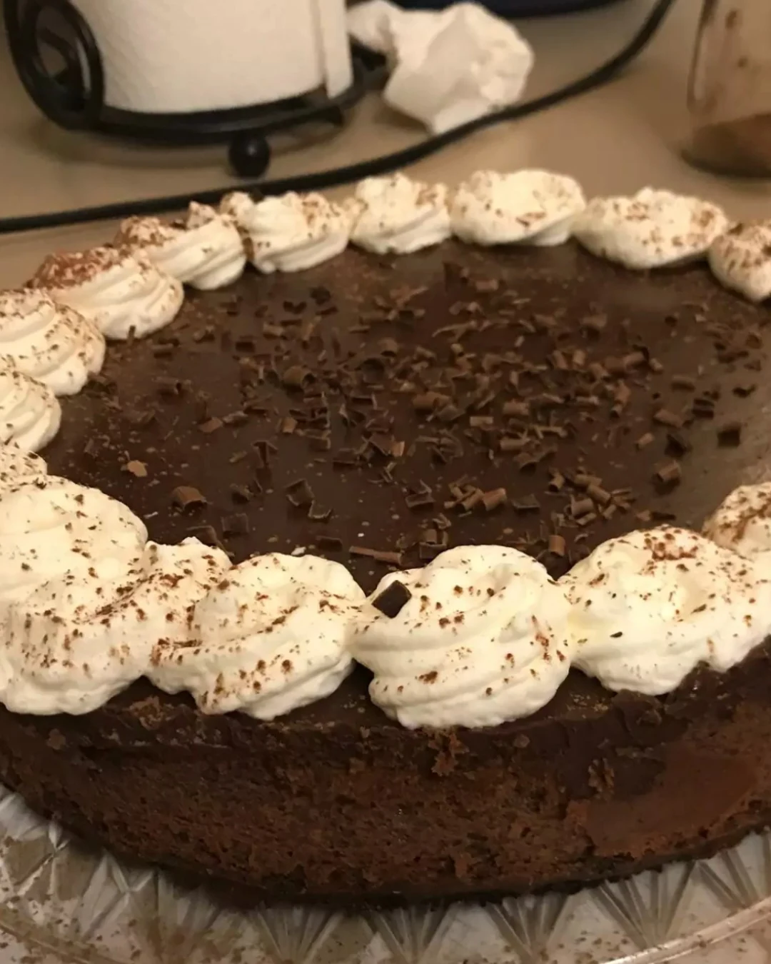 Indulge in Decadent No-Bake German Chocolate Cheesecake finished dish