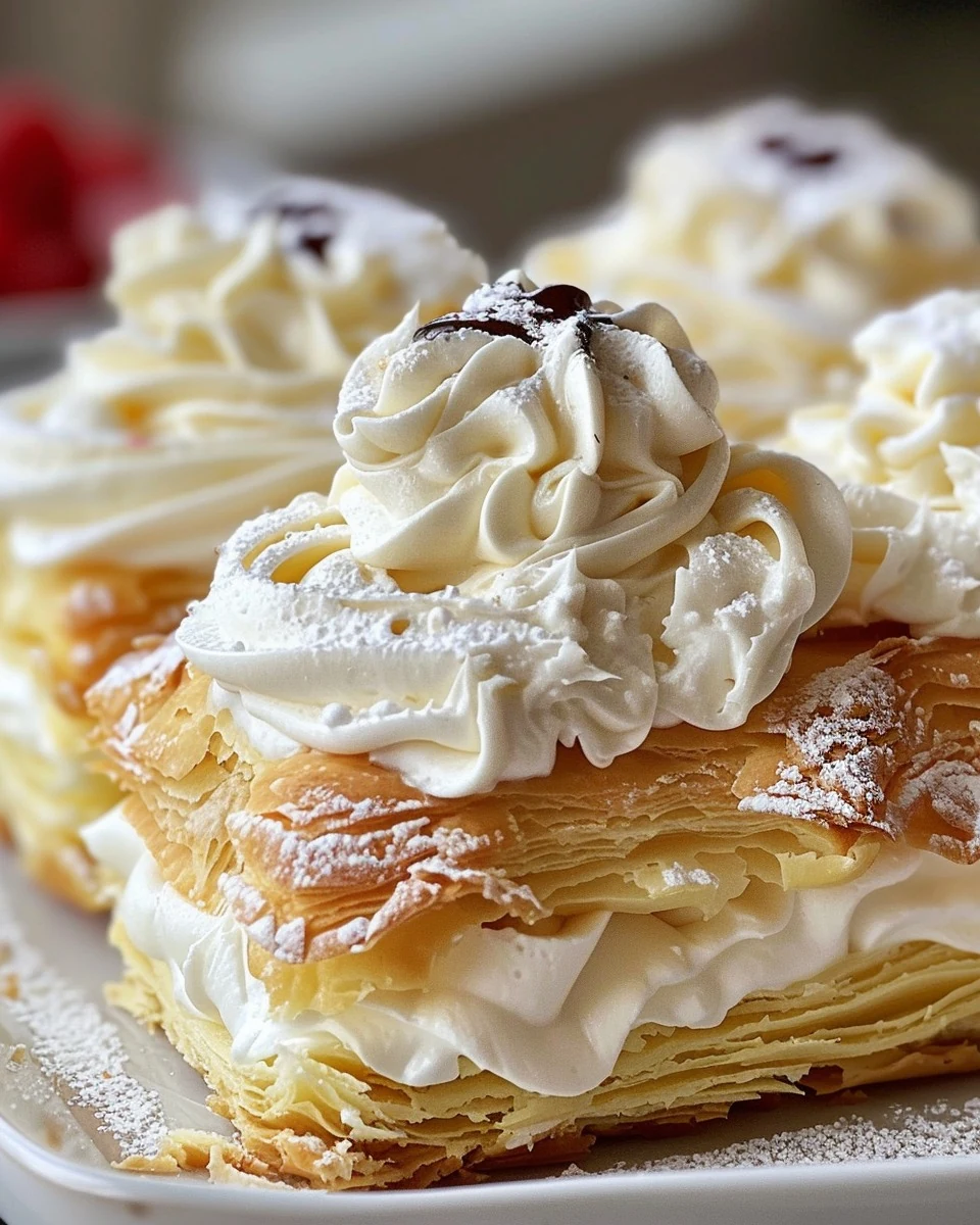 Indulge in Delicious Cream Puff Cake Today finished dish