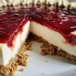 Indulge in Delicious Strawberry Cheesecake Today finished dish