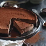 Indulge in Double Chocolate Mousse Cake Today finished dish