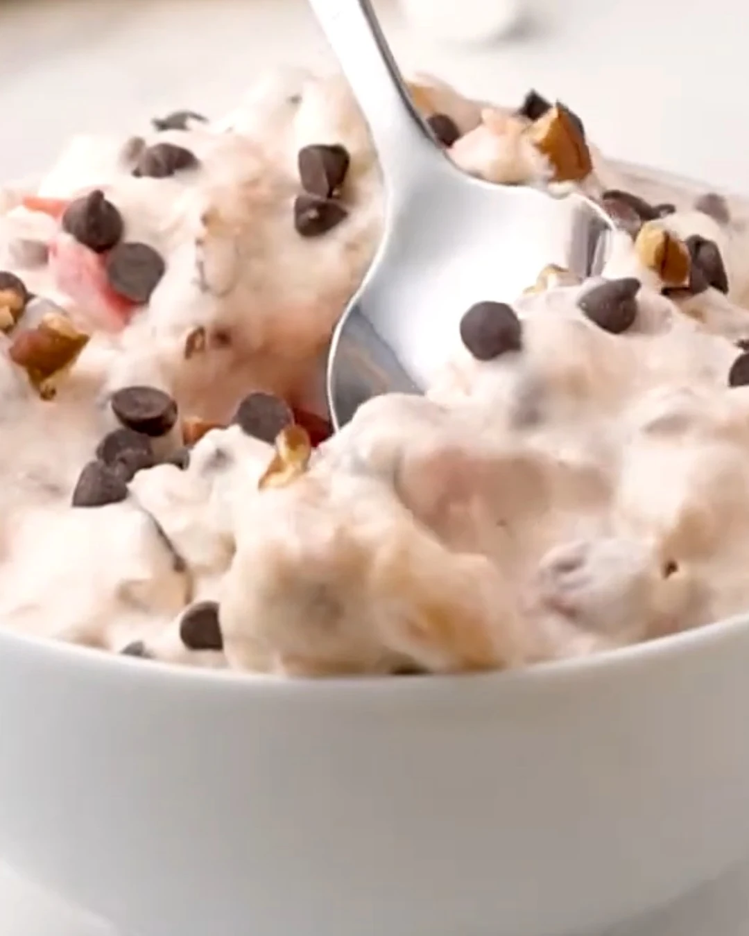 Indulge in Easy Banana Split Fluff Recipe finished dish