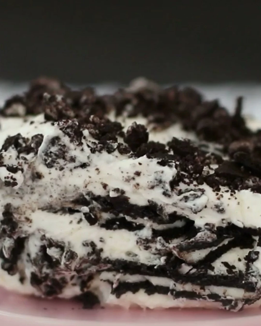 Indulge in Funfetti Oreo Icebox Cake - No-Bake Required finished dish