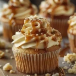 Indulge in GOOEY SALTED CARAMEL CUPCAKES Today finished dish