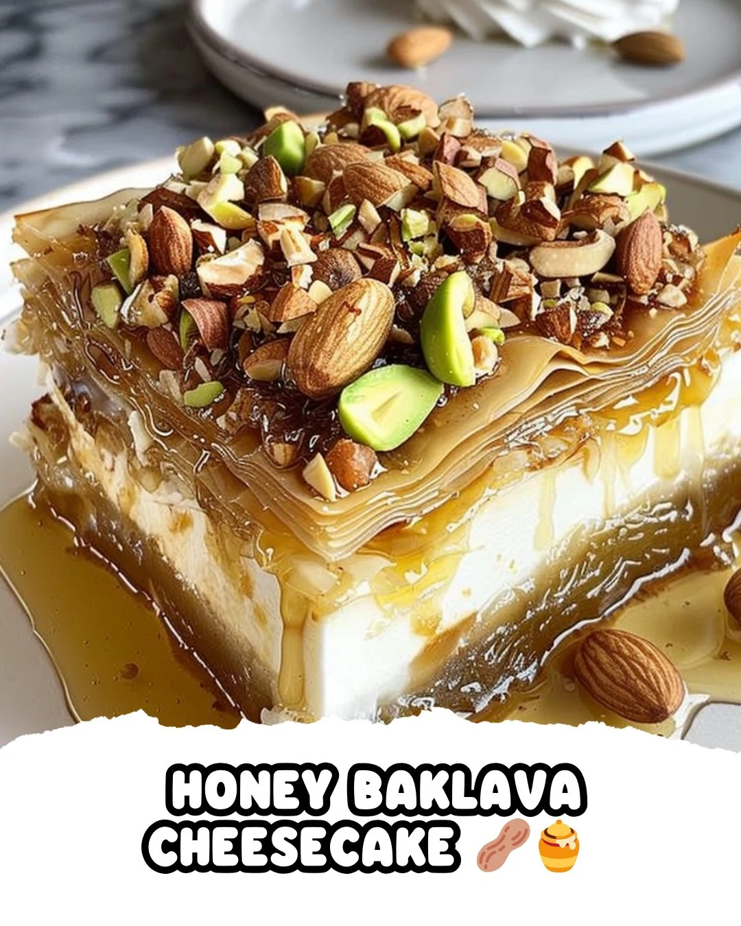 Indulge in Honey Baklava Cheesecake Bliss