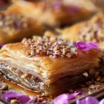 Indulge in Irresistible Rose Baklava Today finished dish