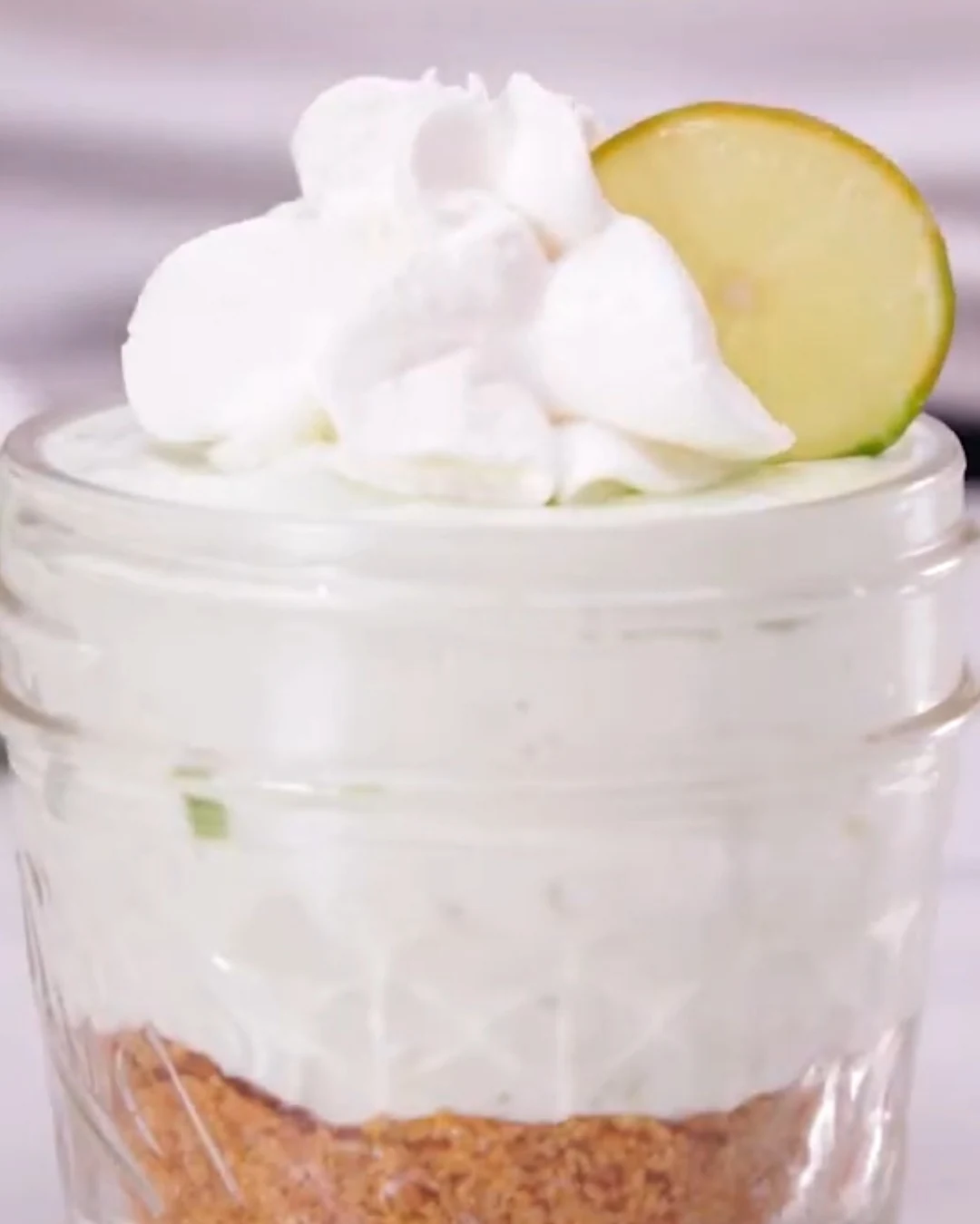 Indulge in Key Lime Cheesecake Jars Today finished dish