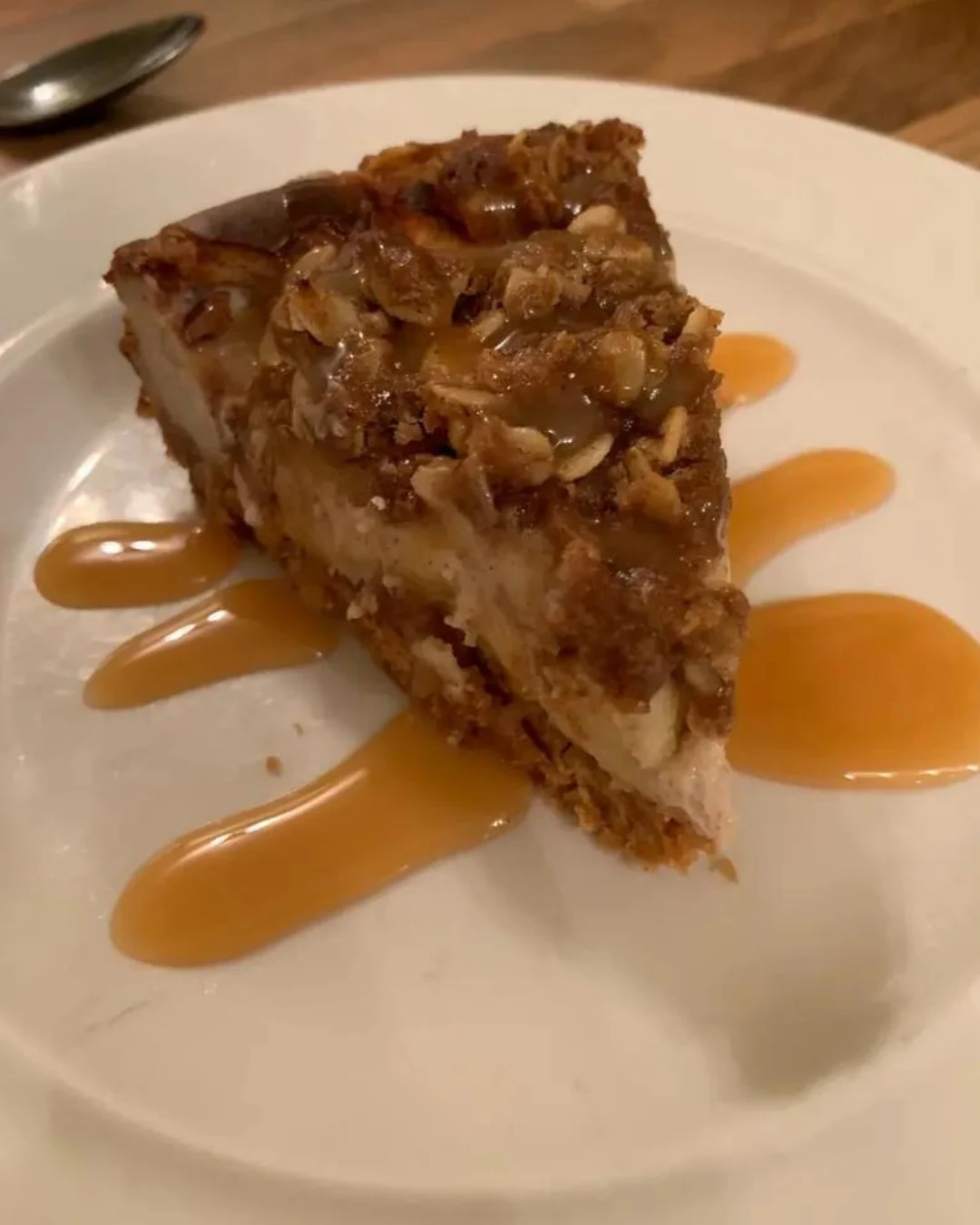 Indulge in Luxurious Caramel Apple Cheesecake Today finished dish
