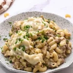Indulge in Luxurious Cheesesteak Tortellini Delight finished dish