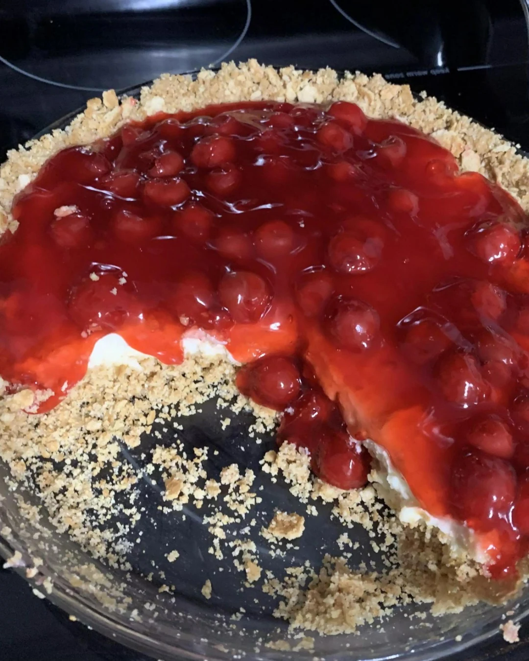 Indulge in Luxurious Cherry Mousse Cheesecake Today finished dish