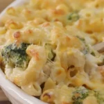 Indulge in Luxurious Creamy Broccoli and Cheddar Pasta finished dish