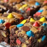 Indulge in Monster Cookie Dough Brownies Today finished dish