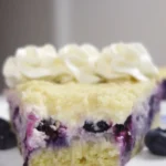 Indulge in Nova Scotia Blueberry Cream Cake Today finished dish