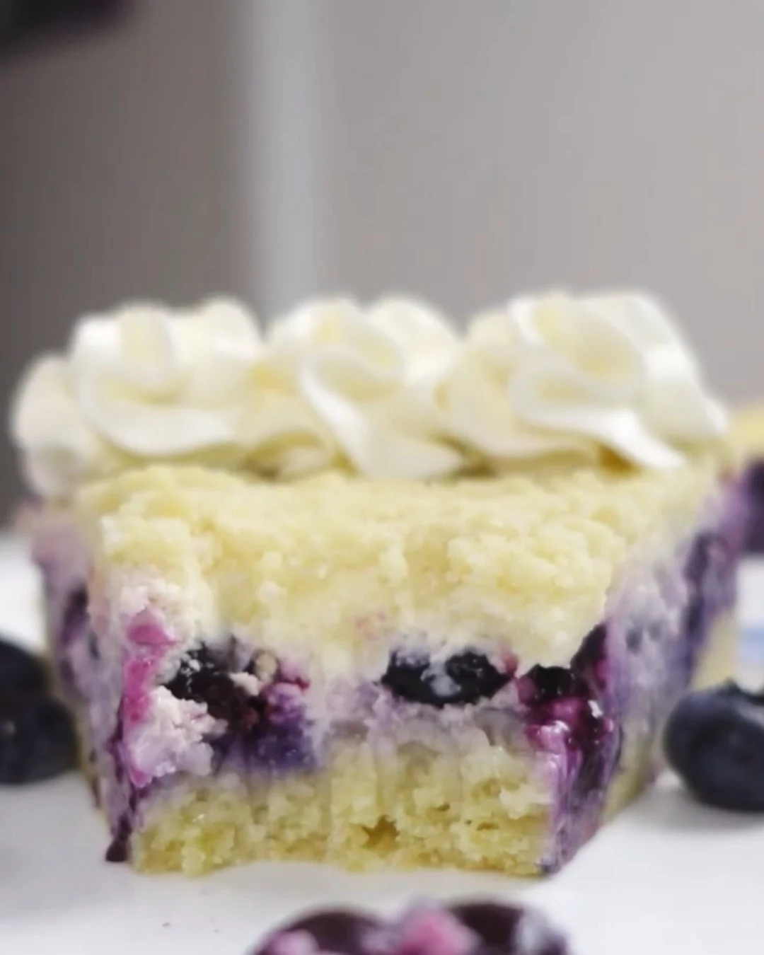 Indulge in Nova Scotia Blueberry Cream Cake Today finished dish