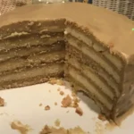 Indulge in Old Fashioned Southern Burned Caramel Cake finished dish