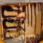 Indulge in Red Velvet Oreo Cheesecake Bliss finished dish