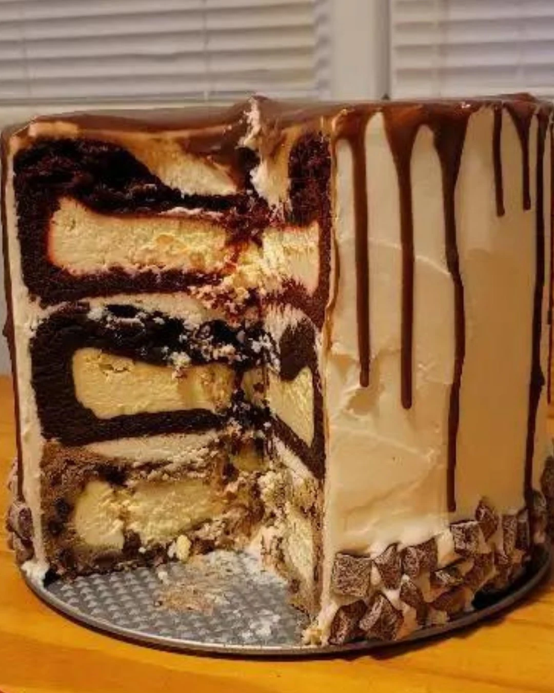 Indulge in Red Velvet Oreo Cheesecake Bliss finished dish