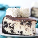 Indulge in Rich Creamy Oreo Cheesecake Today finished dish
