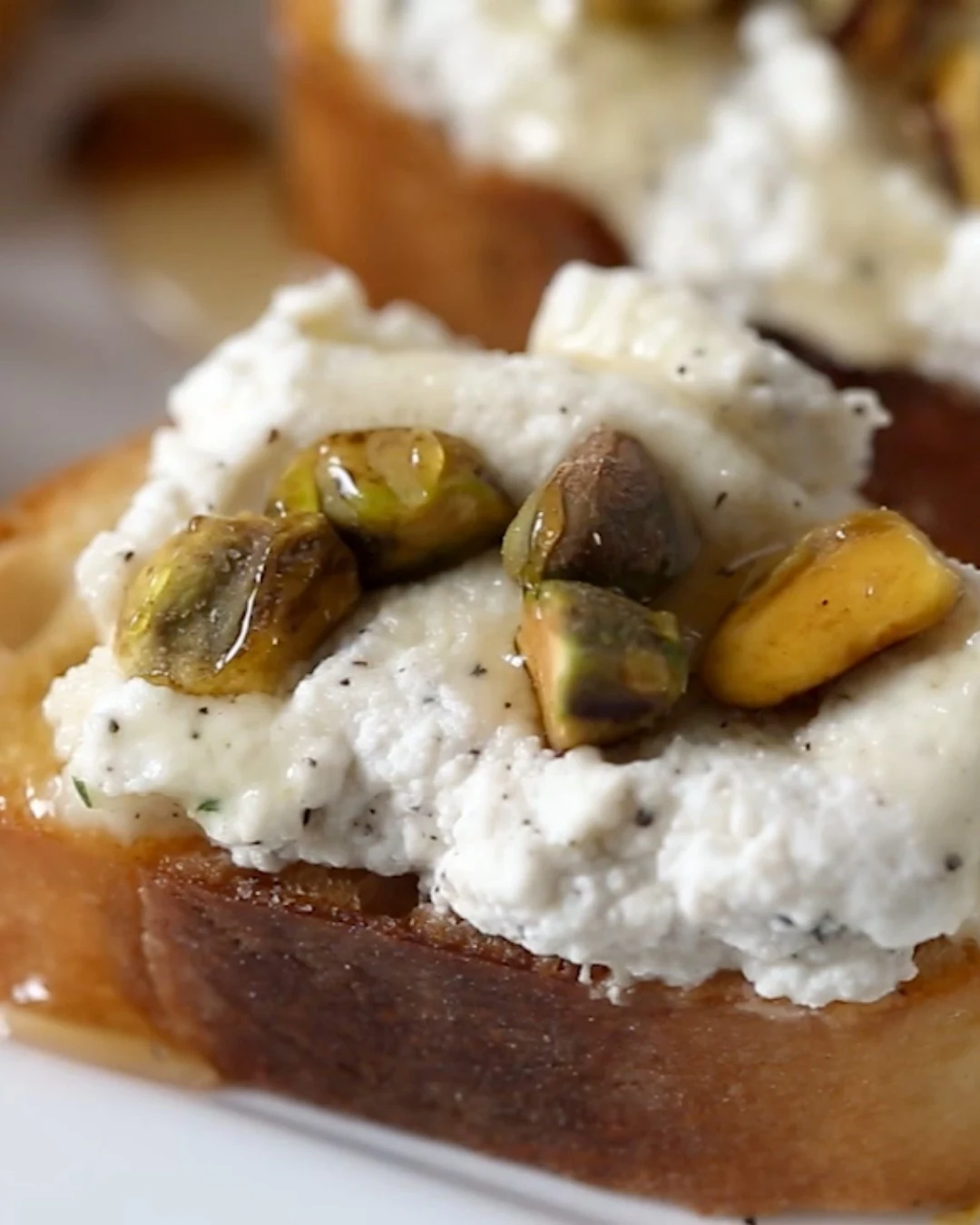 Indulge in Ricotta and Honey Toast Bliss finished dish
