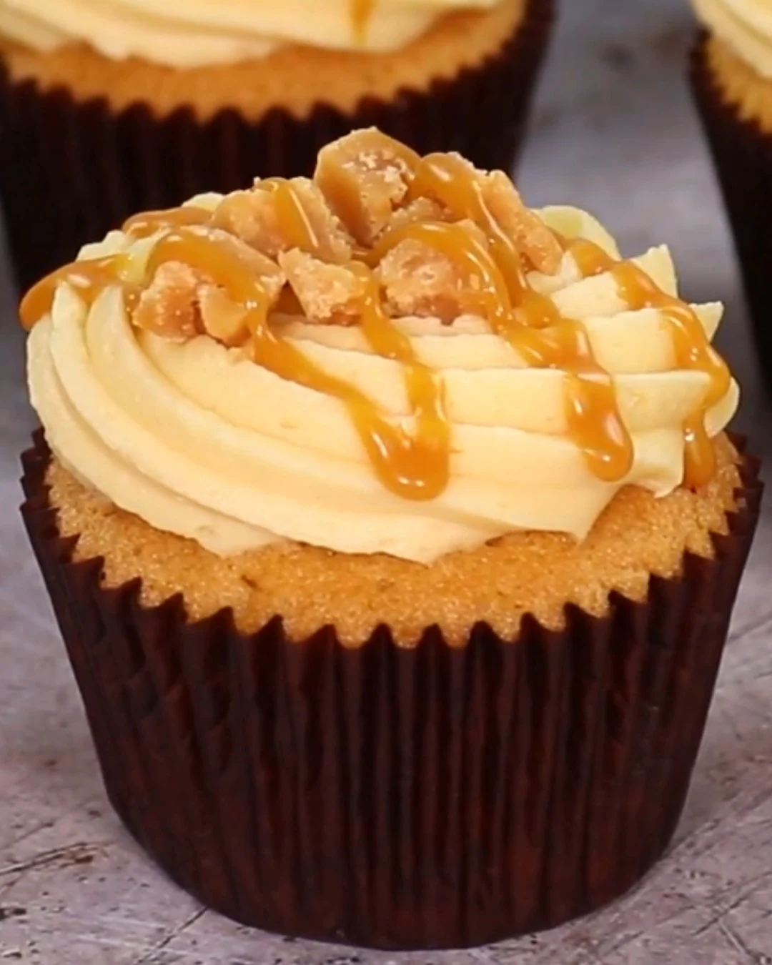 Indulge in Salted Caramel Cupcakes Today finished dish