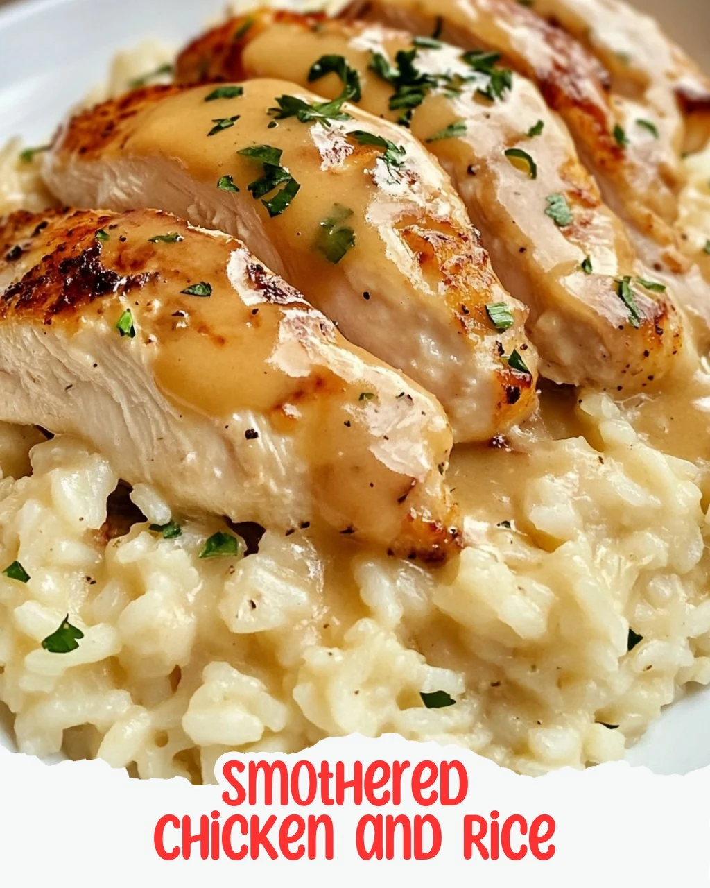 Indulge in Smothered Chicken and Rice Tonight