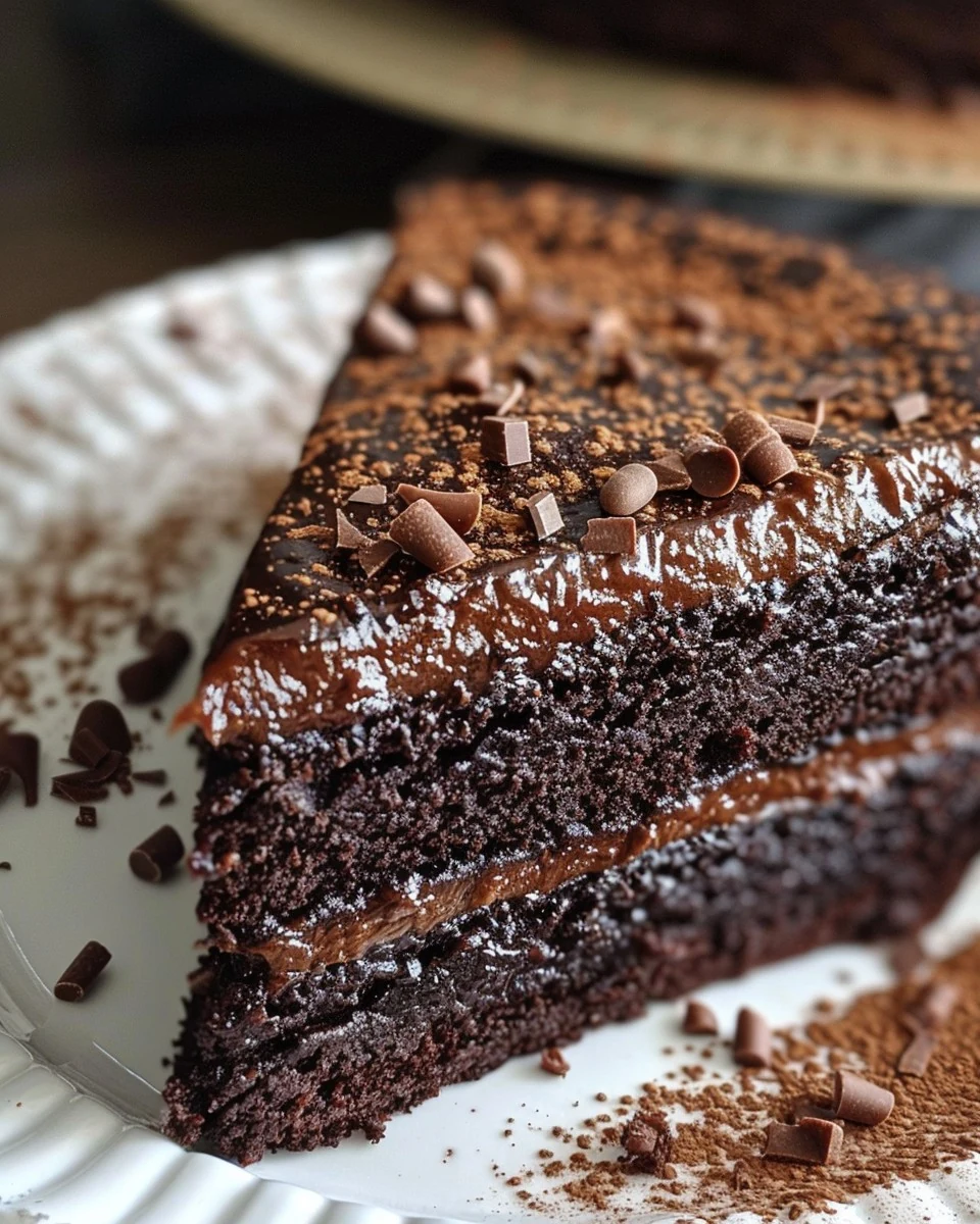 Indulge in Ultra-Moist Yoghurt and Chocolate Cake finished dish