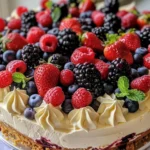 Indulge in White Chocolate Berry Cheesecake Bliss finished dish