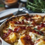 Indulgent Bacon Scalloped Potatoes Recipe finished dish