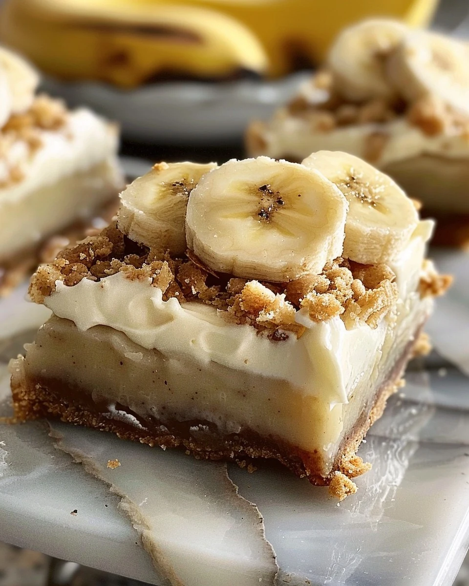 Indulgent Banana Bars with Cream Cheese Frosting Recipe finished dish