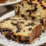Indulgent Chocolate Chip Pound Cake Recipe finished dish