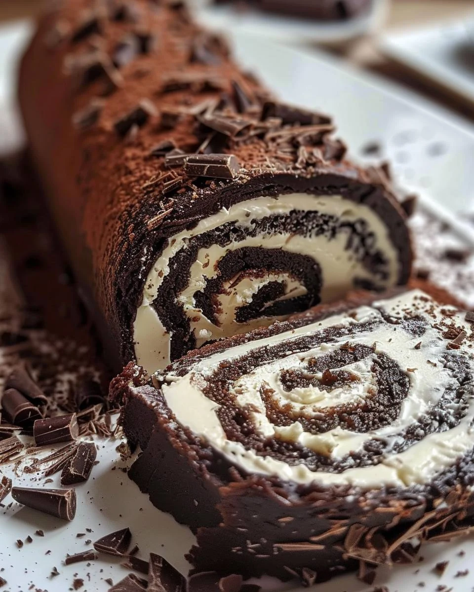 Indulgent Chocolate Swiss Roll Recipe You’ll Love finished dish