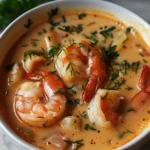 Indulgent Crab and Shrimp Seafood Bisque Recipe finished dish