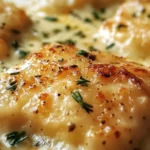 Indulgent CREAMY GARLIC BUTTER PARMESAN CHICKEN Recipe finished dish