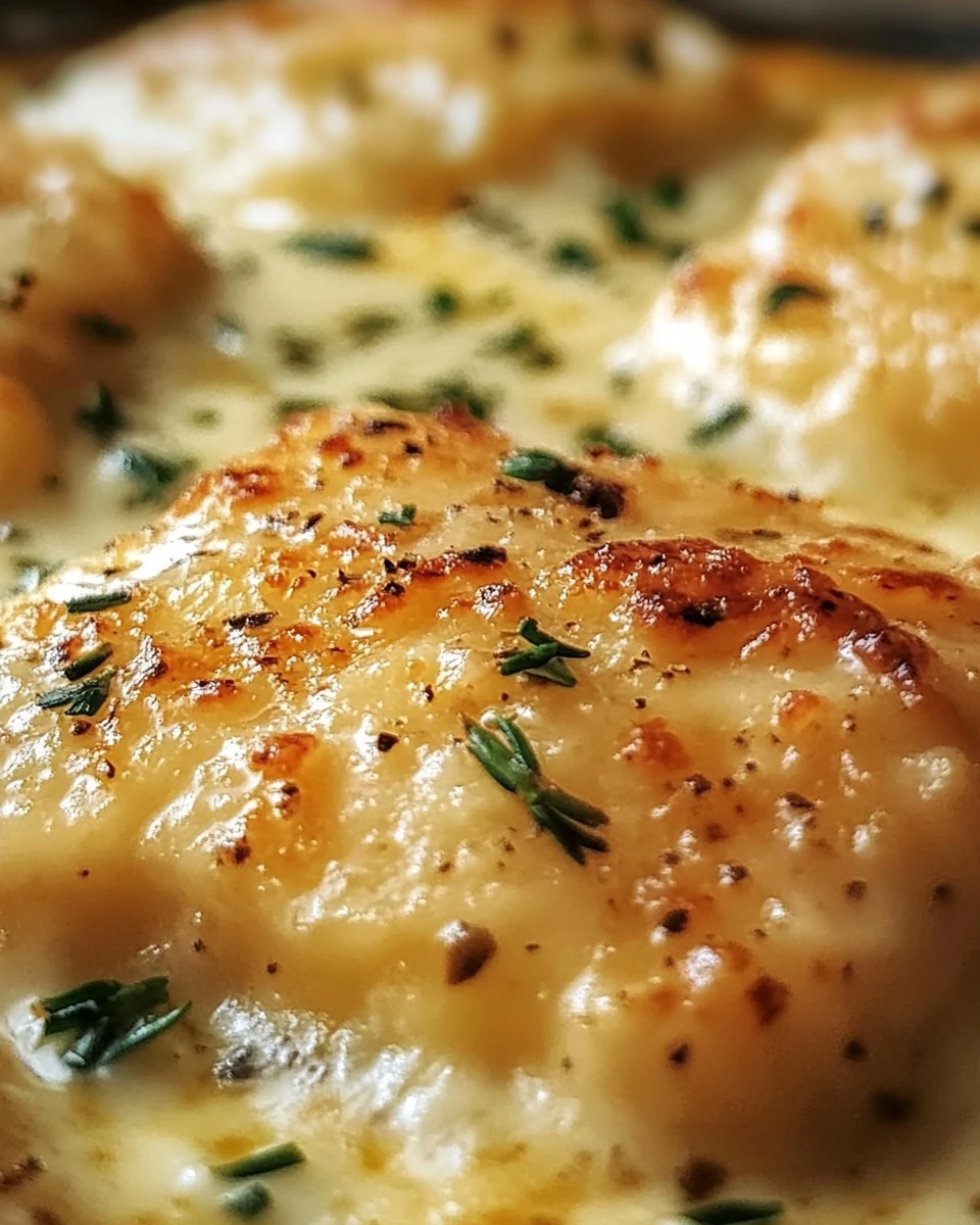 Indulgent CREAMY GARLIC BUTTER PARMESAN CHICKEN Recipe finished dish