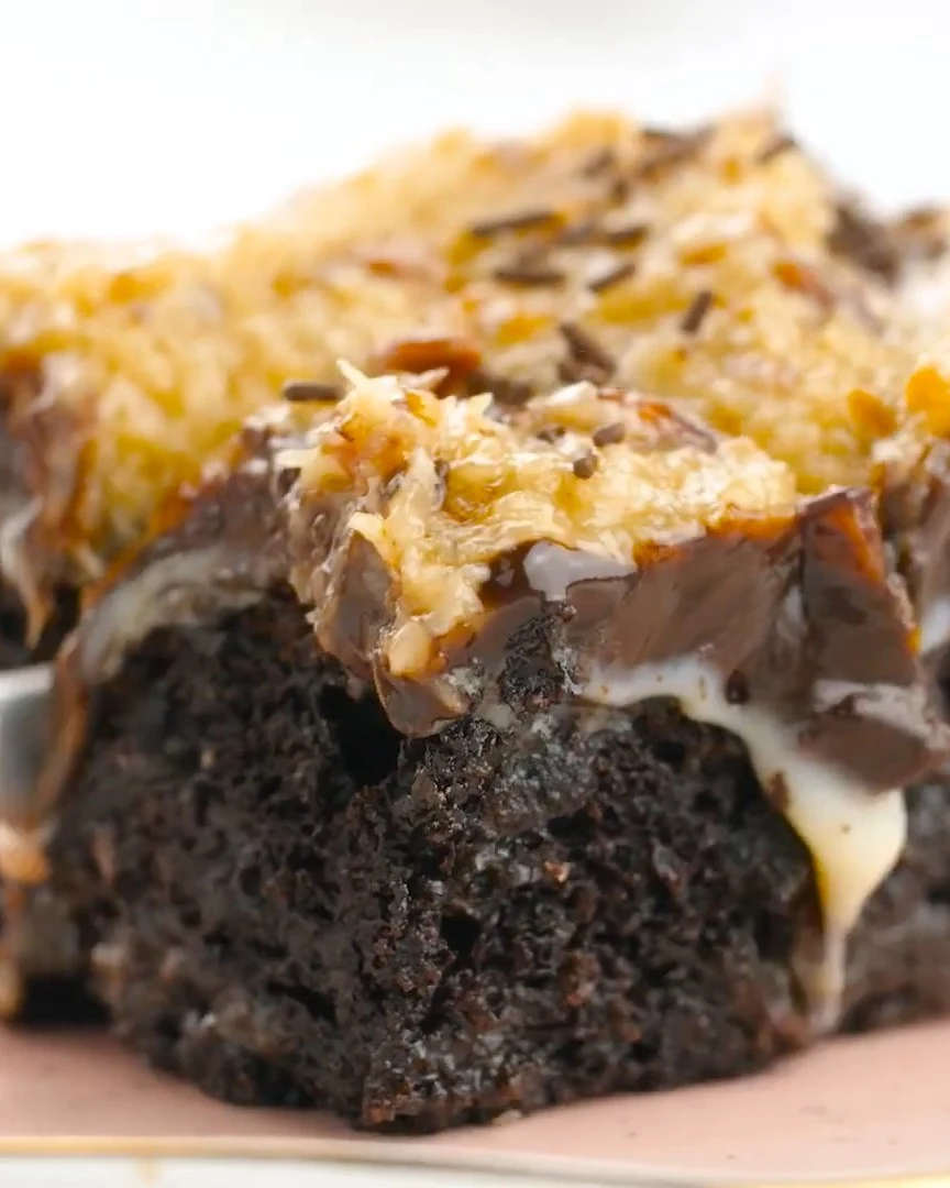 Indulgent German Chocolate Delight: A Must-Try Dessert finished dish