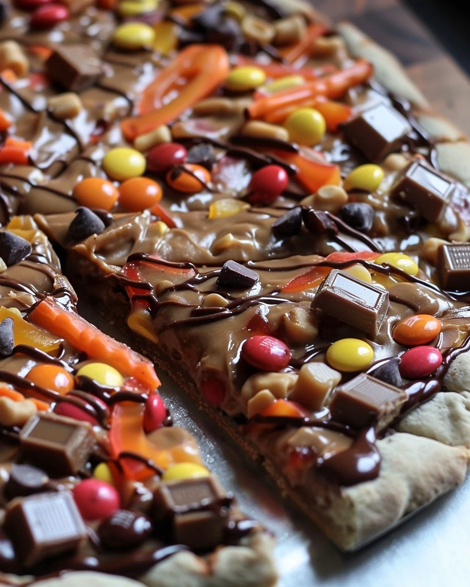 Indulgent Peanut Butter Brownie Pizza Recipe to Try finished dish