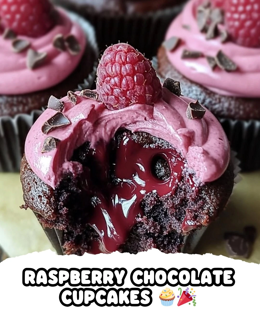 Raspberry Chocolate Cupcakes